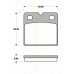 8110 10569 TRISCAN Комплект тормозных колодок, дисковый тормоз
