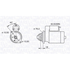 063521074300 MAGNETI MARELLI Стартер