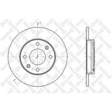 6020-9910-SX STELLOX Тормозной диск