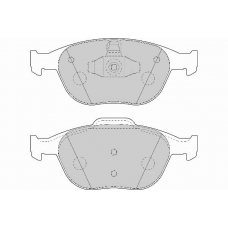 FD7034V NECTO Комплект тормозных колодок, дисковый тормоз