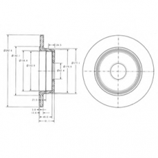 BG2510 DELPHI Тормозной диск