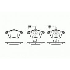 0721.02 REMSA Комплект тормозных колодок, дисковый тормоз