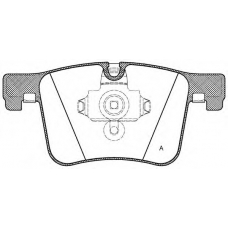 BPA1457.00 OPEN PARTS Комплект тормозных колодок, дисковый тормоз