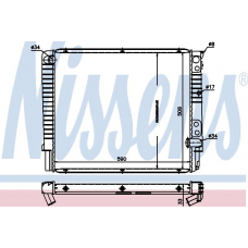 65513 NISSENS Радиатор, охлаждение двигателя