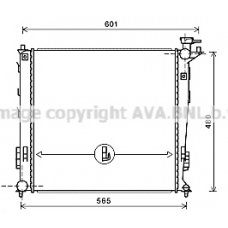 KAA2239 AVA Радиатор, охлаждение двигателя