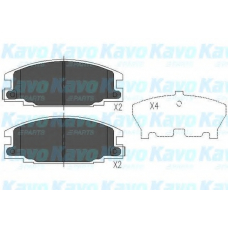 KBP-3503 KAVO PARTS Комплект тормозных колодок, дисковый тормоз