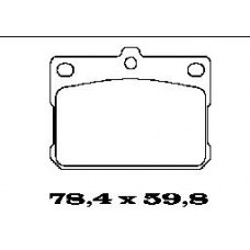 BL1130A1 FTE Комплект тормозных колодок, дисковый тормоз