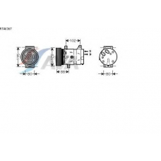 RTAK367 AVA Компрессор, кондиционер
