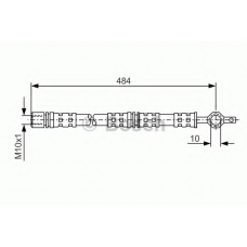 1 987 476 551 BOSCH Тормозной шланг