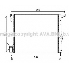 RT2476 AVA Радиатор, охлаждение двигателя