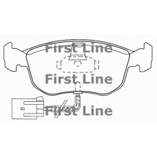 FBP3009 FIRST LINE Комплект тормозных колодок, дисковый тормоз