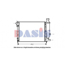 161190N AKS DASIS Радиатор, охлаждение двигателя
