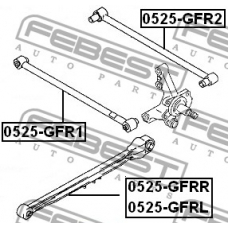 0525-GFR1 FEBEST Рычаг независимой подвески колеса, подвеска колеса