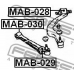 MAB-030 FEBEST Подвеска, рычаг независимой подвески колеса
