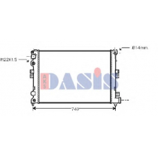 060570N AKS DASIS Радиатор, охлаждение двигателя