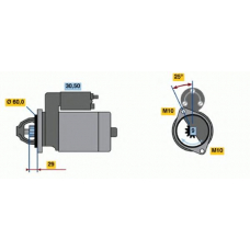 0 986 017 890 BOSCH Стартер