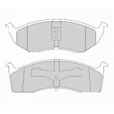 FD6713A NECTO Комплект тормозных колодок, дисковый тормоз