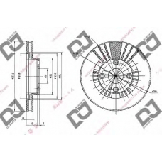 BD1725 DJ PARTS Тормозной диск