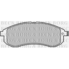 BBP1840 BORG & BECK Комплект тормозных колодок, дисковый тормоз