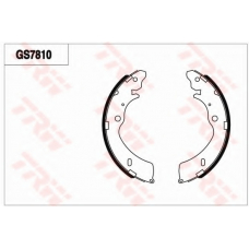 GS7810 TRW Комплект тормозных колодок