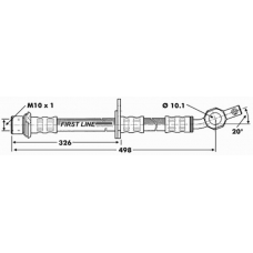 FBH6857 FIRST LINE Тормозной шланг