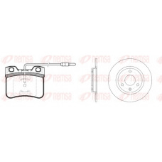 8247.02 REMSA Комплект тормозов, дисковый тормозной механизм