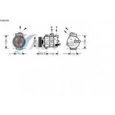 VWAK258 AVA Компрессор, кондиционер