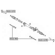 0121-117L ASVA Наконечник поперечной рулевой тяги