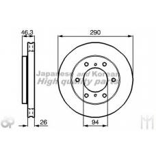 0990-2505Z ASHUKI Тормозной диск