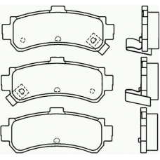 P 56 035 BREMBO Комплект тормозных колодок, дисковый тормоз