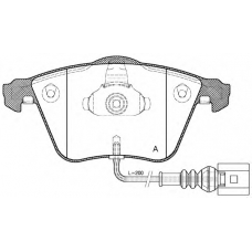 BPA0964.41 OPEN PARTS Комплект тормозных колодок, дисковый тормоз