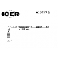 610497 E ICER Сигнализатор, износ тормозных колодок