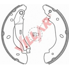 629.0719 VILLAR Комплект тормозных колодок