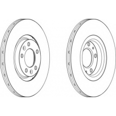 DDF1652-1 FERODO Тормозной диск