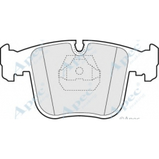 PAD819 APEC Комплект тормозных колодок, дисковый тормоз