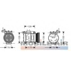 0600K040 VAN WEZEL Компрессор, кондиционер