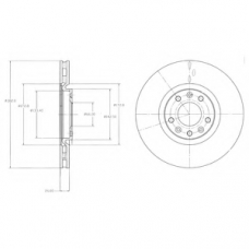 BG4457 DELPHI Тормозной диск