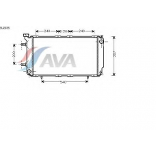 SU2035 AVA Радиатор, охлаждение двигателя