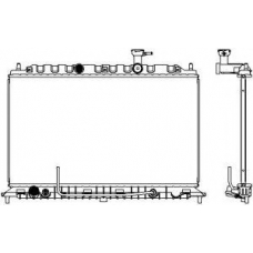 3451-1004 SAKURA  Automotive Радиатор, охлаждение двигателя