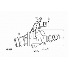 G.827.88 BEHR Термостат, охлаждающая жидкость