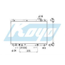 PA010662 KOYO P-tank corrugate-fin ass'y