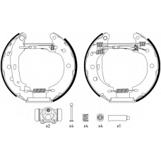 8DB 355 004-401 HELLA PAGID Комплект тормозных колодок