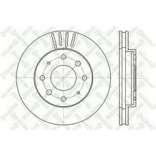 6020-3025V-SX STELLOX Тормозной диск