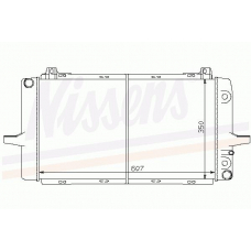 62161 NISSENS Радиатор, охлаждение двигателя