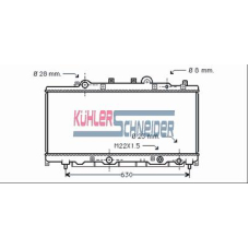 1700421 KUHLER SCHNEIDER Радиатор, охлаждение двигател