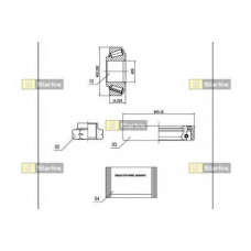 LO 01333 STARLINE Комплект подшипника ступицы колеса