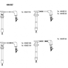 600/357 BREMI Комплект проводов зажигания