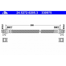 24.5272-0205.3 ATE Тормозной шланг