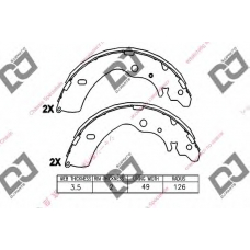 BS1323 DJ PARTS Комплект тормозных колодок