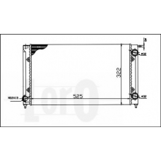 053-017-0058 LORO Радиатор, охлаждение двигателя